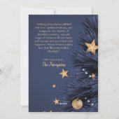 メリーモダンクリスマス1家族の写真かわいいシンプル シーズンカード (裏面)