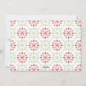 メリーモダンクリスマス1枚の写真 シーズンカード (裏面)