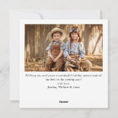 メリーモダンクリスマス2フォトグリーティングシンプル シーズンカード (裏面)