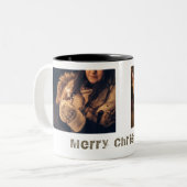 メリーモダンクリスマス2フォトコラージホリデー ツートーンマグカップ (正面左)