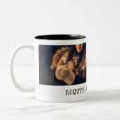 メリーモダンクリスマス2フォトコラージホリデー ツートーンマグカップ (左)