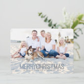 メリーモダンクリスマス2枚の写真カード シーズンカード (スタンド正面)