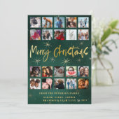 メリーモダンクリスマス20写真コラージュ シーズンカード (スタンド正面)