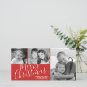 メリーモダンクリスマス3の写真は赤に変わる可能性がある シーズンカード (スタンド正面)