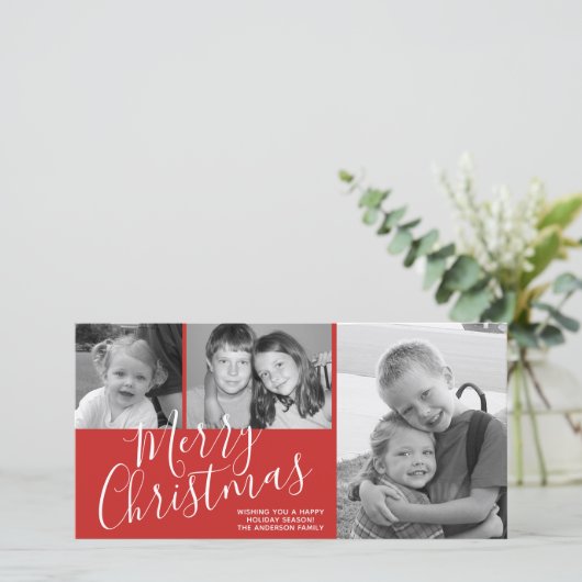 メリーモダンクリスマス3の写真は赤に変わる可能性がある シーズンカード (スタンド正面)