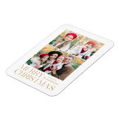 メリーモダンクリスマス3フォトコラージュ マグネット (左側)