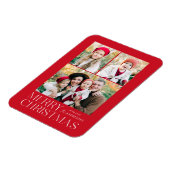 メリーモダンクリスマス3フォトコラージュ マグネット (左側)