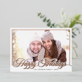 メリーモダンクリスマス3フォトバラ金ゴールド 箔シーズンカード (立ち正面)