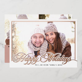 メリーモダンクリスマス3フォトバラ金ゴールド 箔シーズンカード