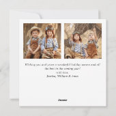 メリーモダンクリスマス3 PHOTOグリーティングシンプル シーズンカード (裏面)