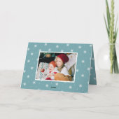 メリーモダンクリスマス4フォトコラージュ シーズンカード (裏面)