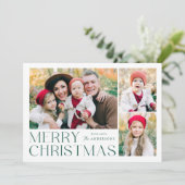 メリーモダンクリスマス4フォトコラージュ シーズンカード (スタンド正面)