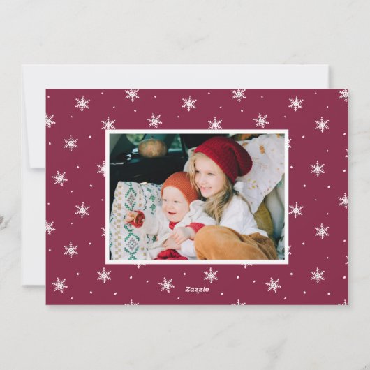 メリーモダンクリスマス4フォトコラージュ シーズンカード (裏面)