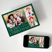 メリーモダンクリスマス4フォトコラージュ シーズンカード