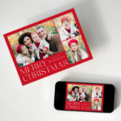 メリーモダンクリスマス4フォトコラージュ シーズンカード