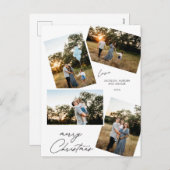 メリーモダンクリスマス4フォトデザイン シーズンポストカード (正面/裏面)