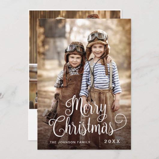 メリーモダンクリスマス4 PHOTO Greeting シーズンカード (正面/裏面)