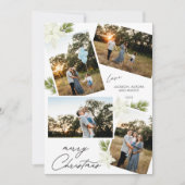 メリーモダンクリスマス4 photo Poinsettia シーズンカード (正面)