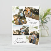メリーモダンクリスマス4 photo Poinsettia シーズンカード (スタンド正面)