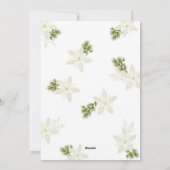 メリーモダンクリスマス4 photo Poinsettia シーズンカード (裏面)