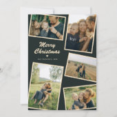 メリーモダンクリスマス5フォトホリデーカード シーズンカード (正面)