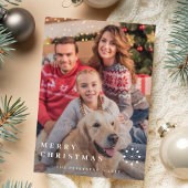 メリーモダンクリスマス5枚のミニマル写真 シーズンカード