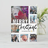 メリーモダンクリスマス7フォトコラージスクリプト シーズンカード (スタンド正面)
