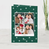 メリーモダンクリスマス7フォトコラージュ シーズンカード (裏面)