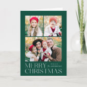 メリーモダンクリスマス7フォトコラージュ シーズンカード (正面)