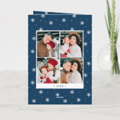 メリーモダンクリスマス7フォトコラージュ シーズンカード (裏面)