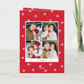 メリーモダンクリスマス7フォトコラージュ シーズンカード (裏面)