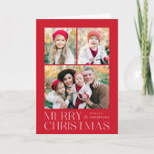 メリーモダンクリスマス7フォトコラージュ シーズンカード (正面)