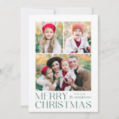 メリーモダンクリスマス7フォトコラージュ シーズンカード (正面)