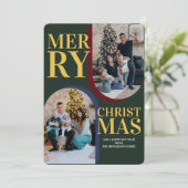 メリーモダンクリスマス・アーチ家族の写真 シーズンカード (スタンド正面)