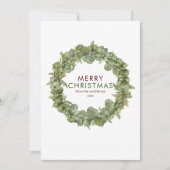 メリーモダンクリスマス・ガーランド・ブルゴーニュ シーズンカード (正面)