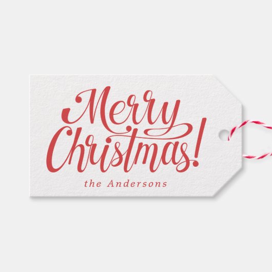 メリーモダンクリスマス ギフトタグ (正面(横))