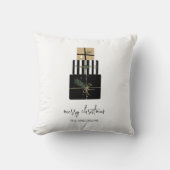 メリーモダンクリスマス・ギフト・ホリデー クッション (正面)