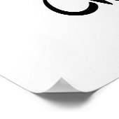 メリーモダンクリスマス・サンタハットのポスター看板 ポスター (角)