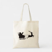 メリーモダンクリスマス・サンタレーとトナカイ トートバッグ (裏面)