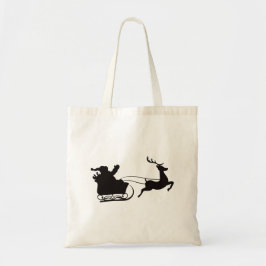 メリーモダンクリスマス・サンタレーとトナカイ トートバッグ
