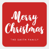 メリーモダンクリスマス スクエアシール (正面)