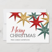 メリーモダンクリスマス・ビジネス・ホリデー・カード (正面)