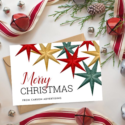 メリーモダンクリスマス・ビジネス・ホリデー・カード