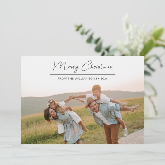 メリーモダンクリスマス・ブラックスクリプトオーバーレイ写真 シーズンカード (スタンド正面)