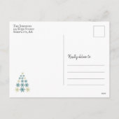 メリーモダンクリスマス・ホリデー写真はがき シーズンポストカード (裏面)