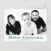 メリーモダンクリスマス・ホリデー写真はがき シーズンポストカード (正面)
