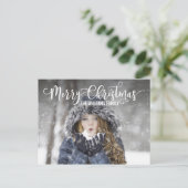 メリーモダンクリスマス・ホリデー写真はがき シーズンポストカード (スタンド正面)