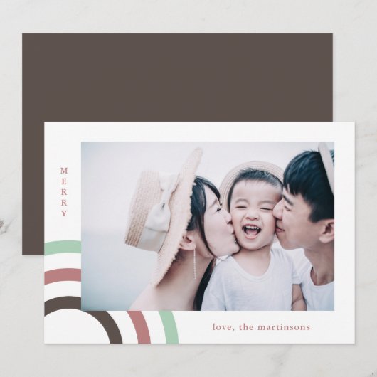 メリーモダンクリスマス・ホリデー・ミント・フォト (正面/裏面)