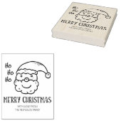 メリーモダンクリスマス ラバースタンプ (押印)