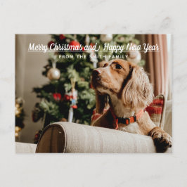 メリーモダンクリスマス&新年の写真カード シーズンポストカード